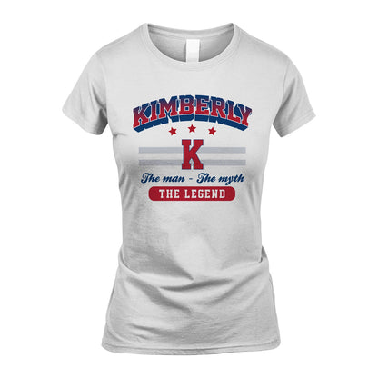 The Man The Myth The Legend With Your Name Shirt KIMBERLY M1-35