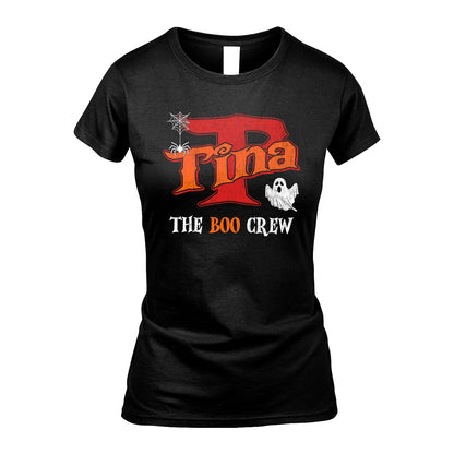 The Boo Crew Halloween Custom Name Shirt TINA M1-22