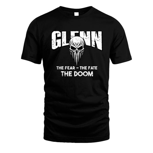 The Fear The Fate The Doom Skull Shirt GLENN M1-39
