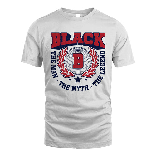 The Man The Myth The Legend Logo Shirt BLACK M1-30