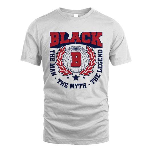 The Man The Myth The Legend Logo Shirt BLACK M1-30