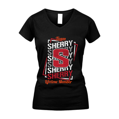 Team Your Name Lifetime Member Sporty Shirt SHERRY M1-25
