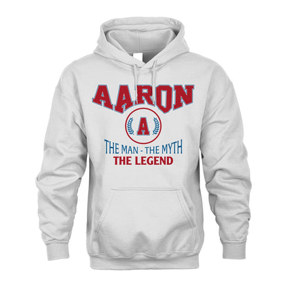The Man The Myth The Legend Jet Style Shirt AARON M1-9