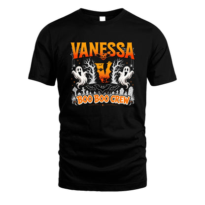 Boo Boo Crew Halloween Custom Name Shirt VANESSA M1-28