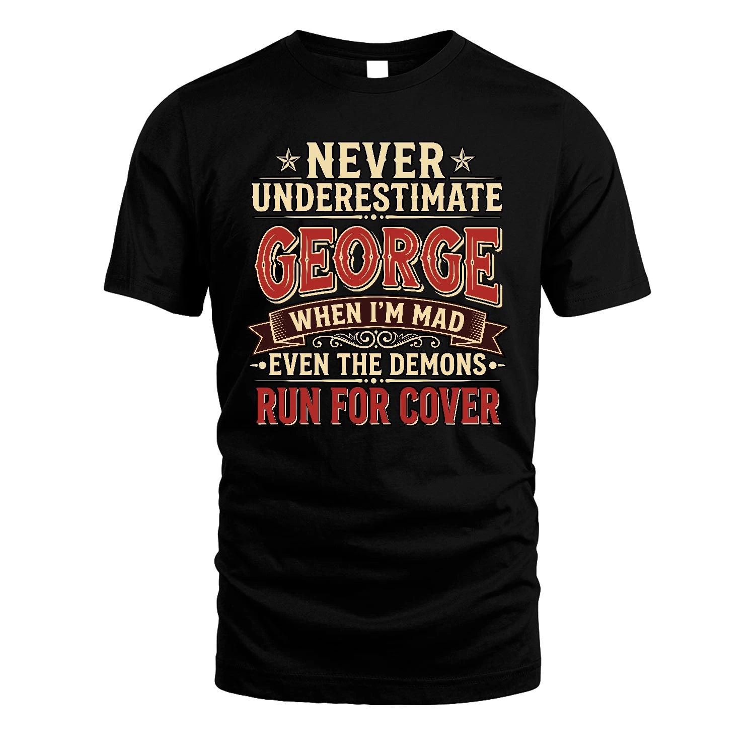 Never Underestimate When I'm Mad Shirt GEORGE M1-4