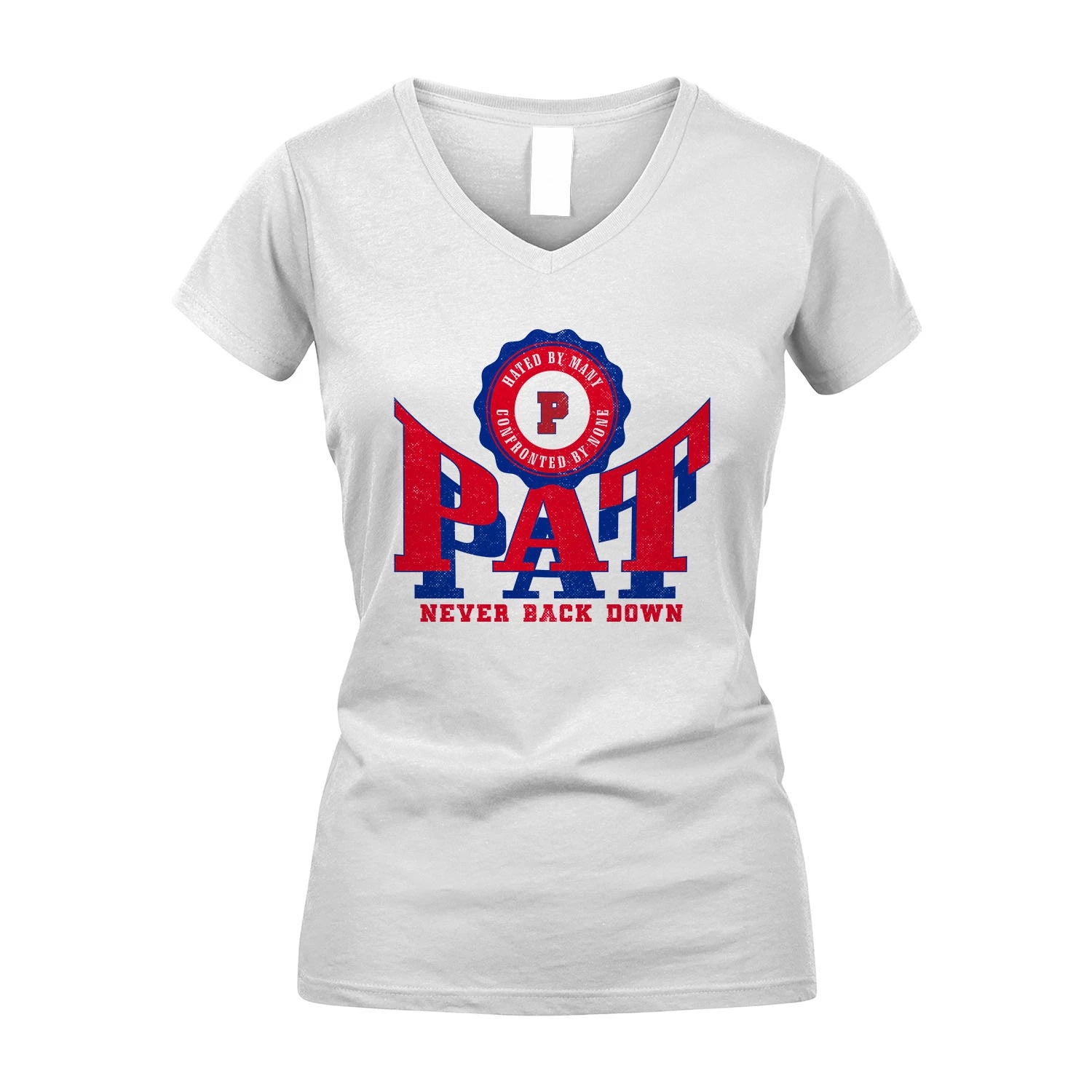 Your Name Never Back Down Shirt PAT M1-33