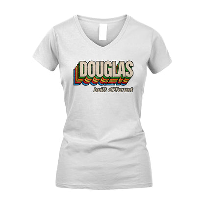 Your Name Built Different Retro Shirt DOUGLAS M1-26