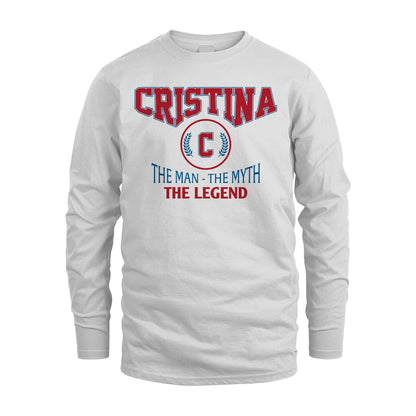 The Man The Myth The Legend Jet Style Shirt CRISTINA M1-9