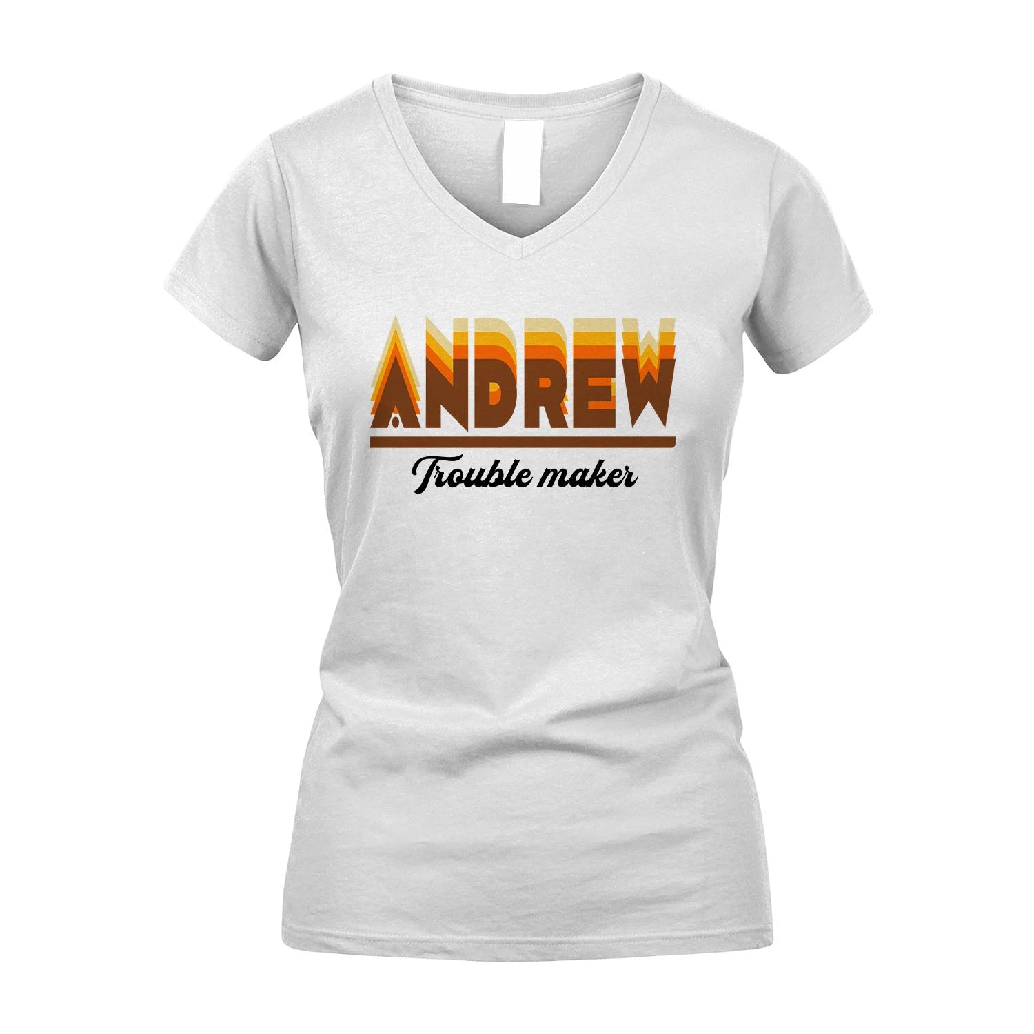 Your Name Trouble Maker Funny Shirt ANDREW M1-34