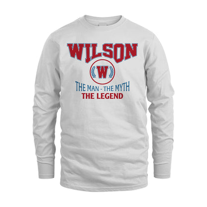 The Man The Myth The Legend Jet Style Shirt WILSON M1-9