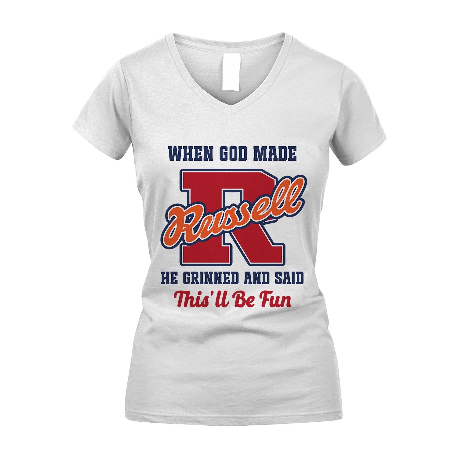 God Made Your Name Custom Shirt RUSSELL M1-16