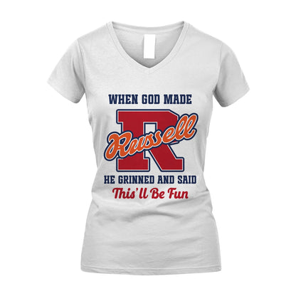 God Made Your Name Custom Shirt RUSSELL M1-16