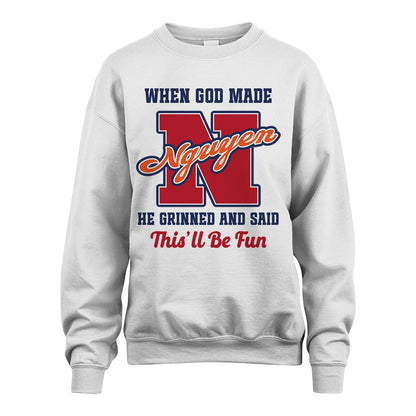 God Made Your Name Custom Shirt NGUYEN M1-16