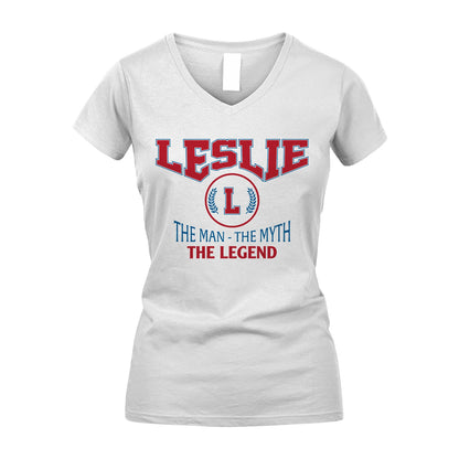 The Man The Myth The Legend Jet Style Shirt LESLIE M1-9