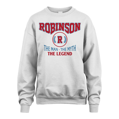 The Man The Myth The Legend Jet Style Shirt ROBINSON M1-9