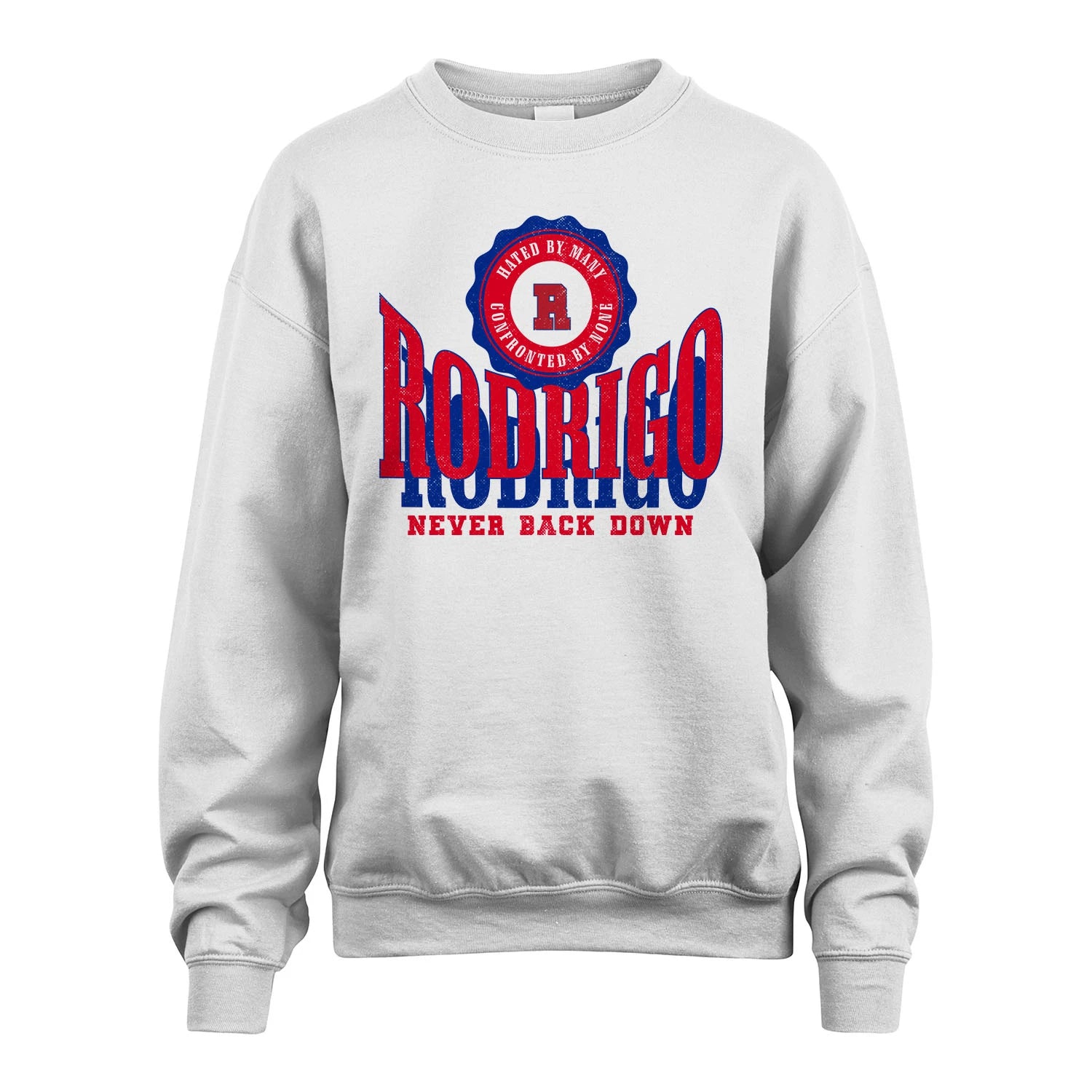 Your Name Never Back Down Shirt RODRIGO M1-33