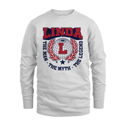 The Man The Myth The Legend Logo Shirt LINDA M1-30