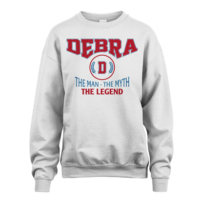 The Man The Myth The Legend Jet Style Shirt DEBRA M1-9