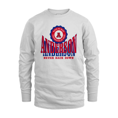 Your Name Never Back Down Shirt ANDERSON M1-33