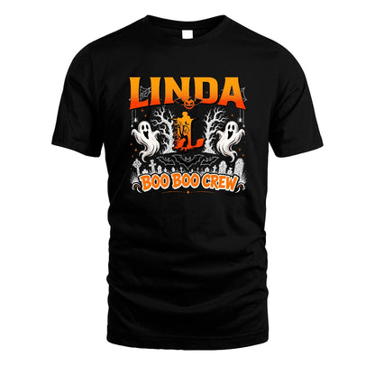 Boo Boo Crew Halloween Custom Name Shirt LINDA M1-28