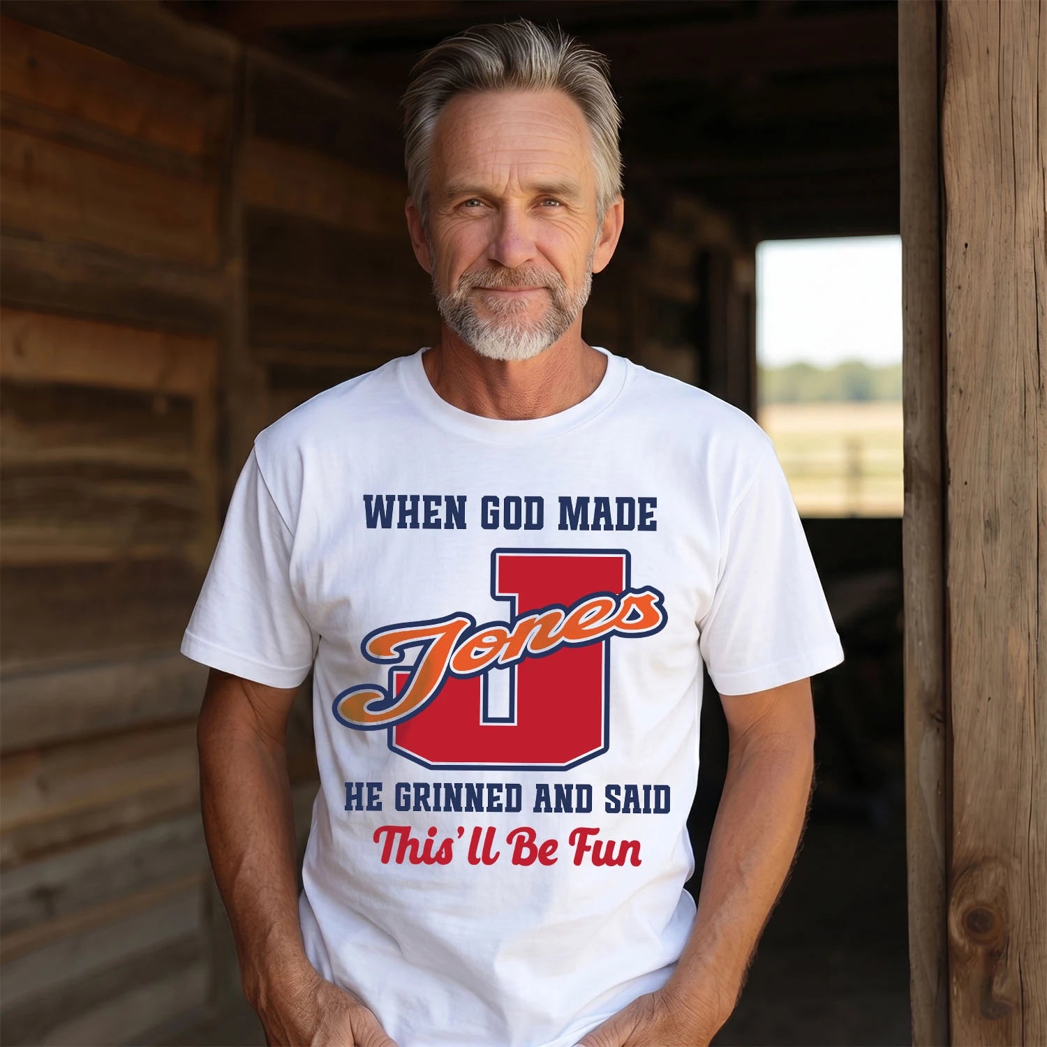 God Made Your Name Custom Shirt JONES M1-16
