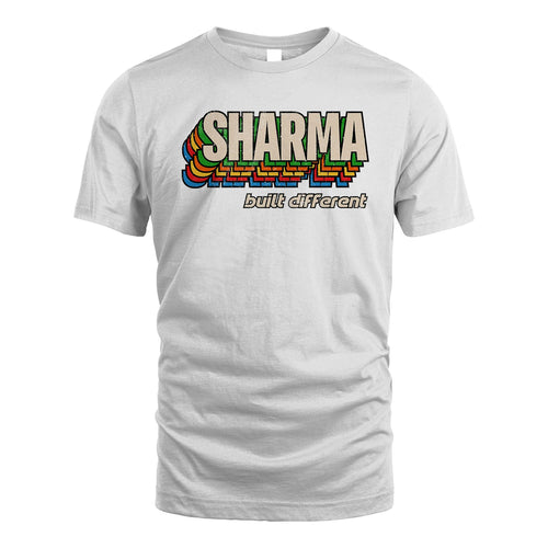 Your Name Built Different Retro Shirt SHARMA M1-26