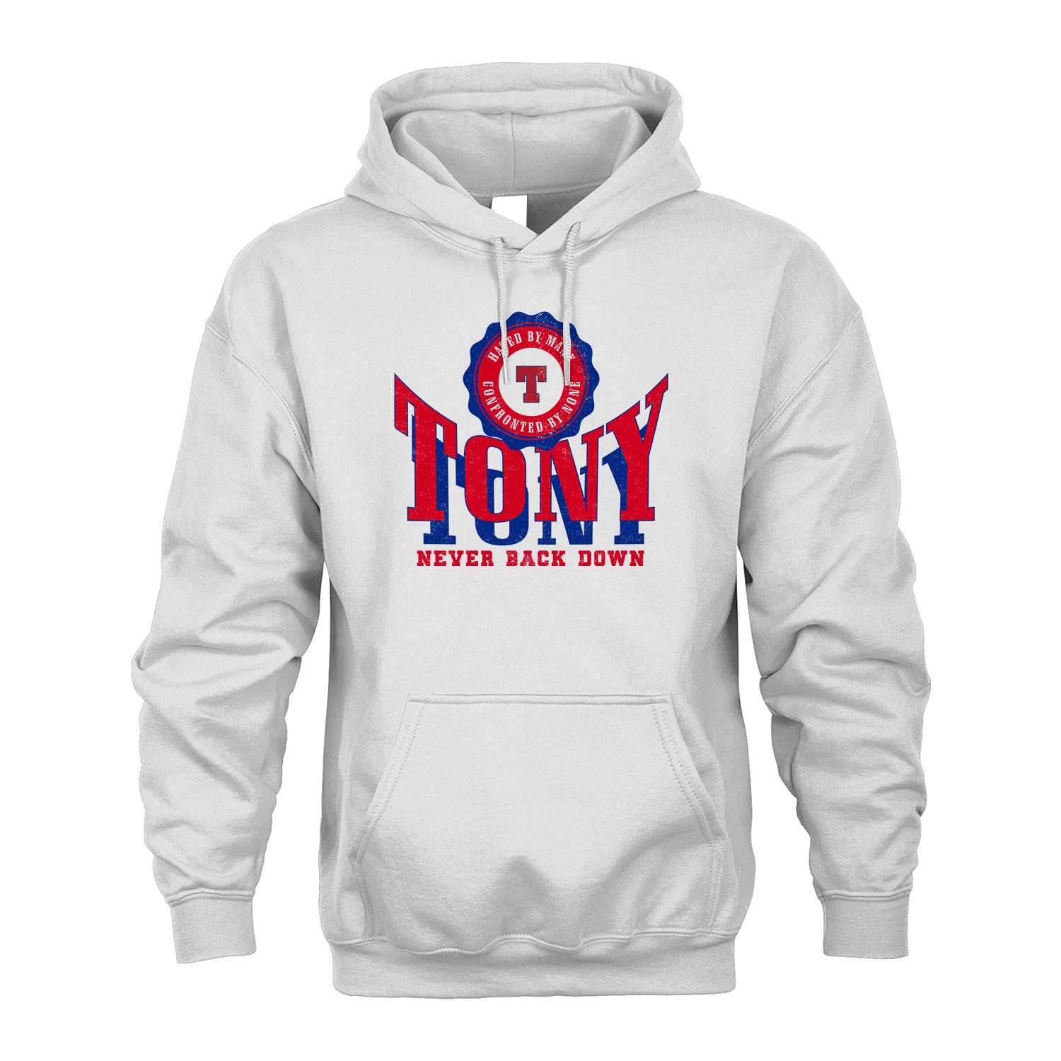 Your Name Never Back Down Shirt TONY M1-33