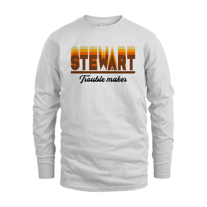 Your Name Trouble Maker Funny Shirt STEWART M1-34