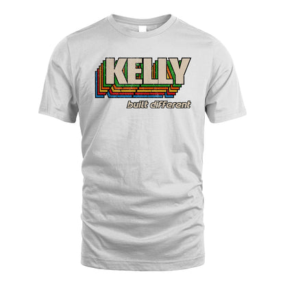 Your Name Built Different Retro Shirt KELLY M1-26