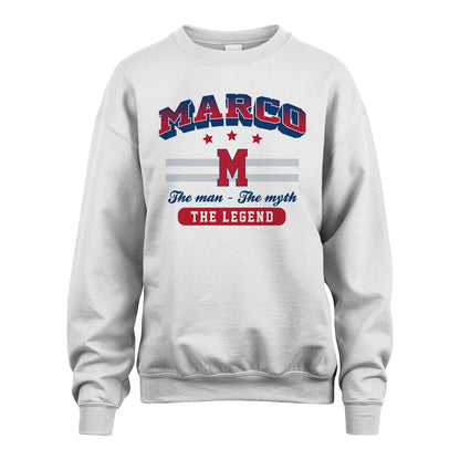The Man The Myth The Legend With Your Name Shirt MARCO M1-35