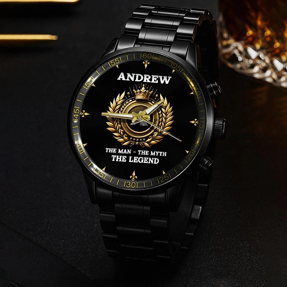 The Man The Myth The Legend Olive Crown Watch ANDREW M1-W5