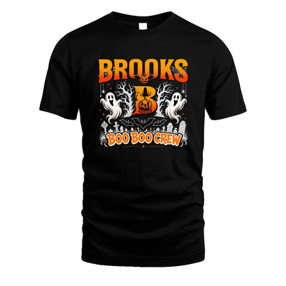 Boo Boo Crew Halloween Custom Name Shirt BROOKS M1-28