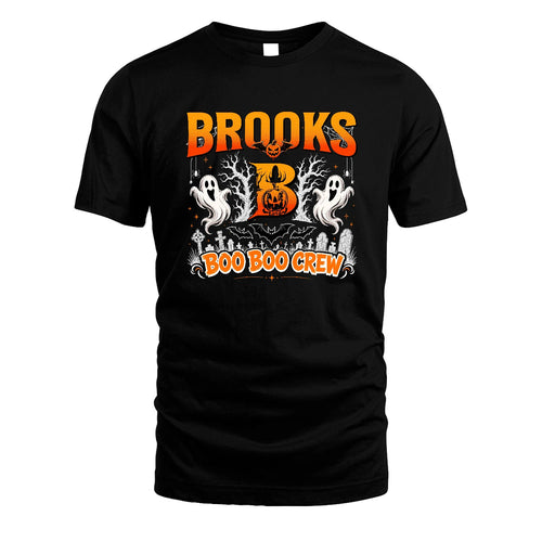 Boo Boo Crew Halloween Custom Name Shirt BROOKS M1-28