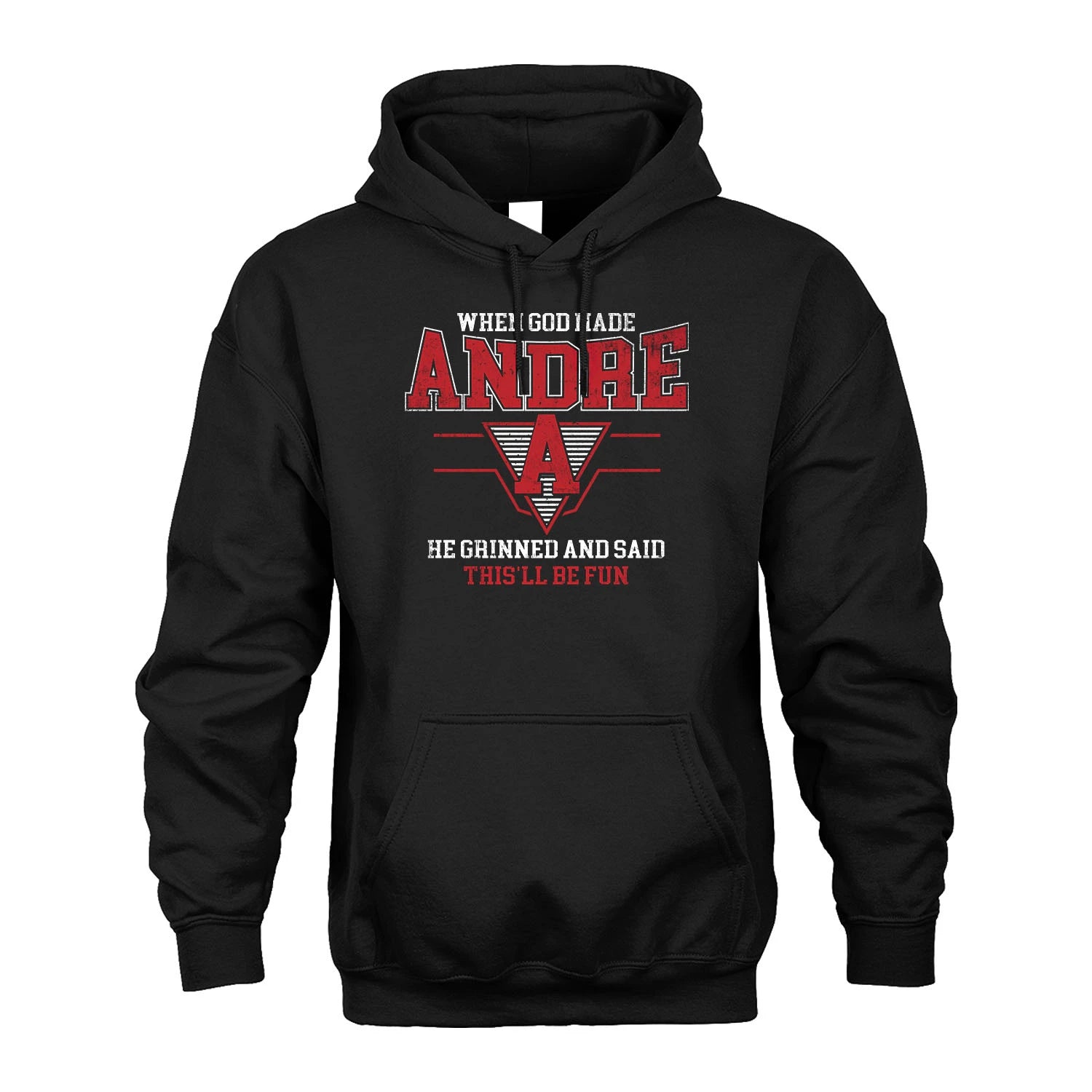When God Made Your Name He Grinned And Said This'll Be Fun Baseball Shirt ANDRE M1-29
