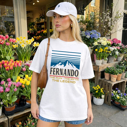 The Man The Myth The Legend Vintage Mountain Shirt FERNANDO M1-19