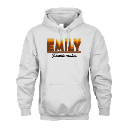 Your Name Trouble Maker Funny Shirt EMILY M1-34