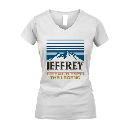 The Man The Myth The Legend Vintage Mountain Shirt JEFFREY M1-19