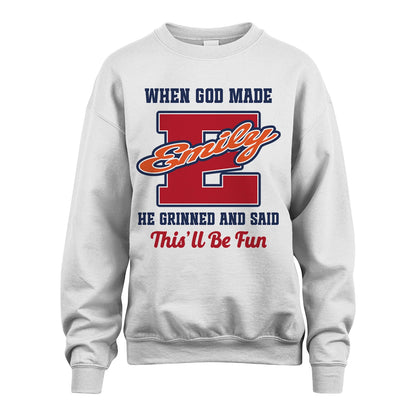 God Made Your Name Custom Shirt EMILY M1-16