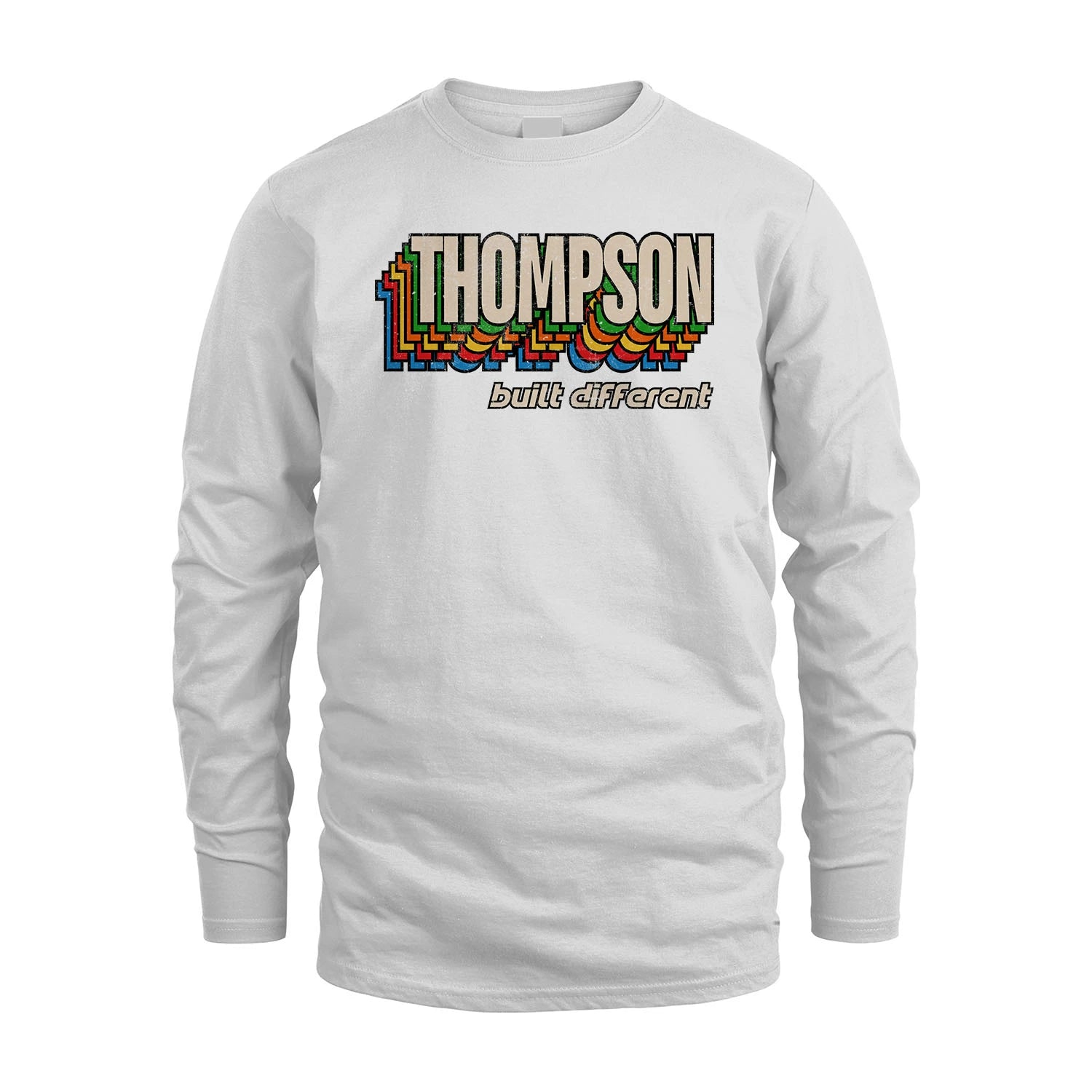Your Name Built Different Retro Shirt THOMPSON M1-26
