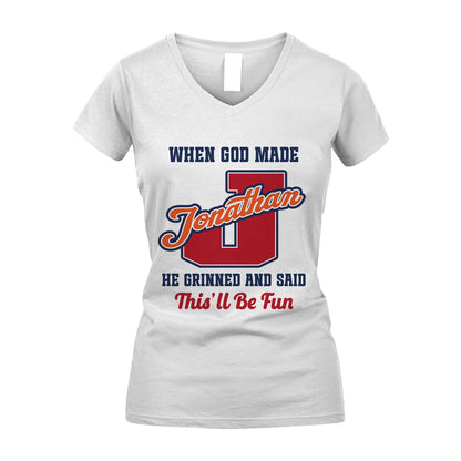 God Made Your Name Custom Shirt JONATHAN M1-16