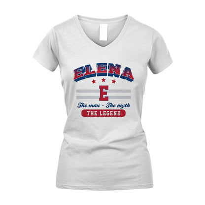 The Man The Myth The Legend With Your Name Shirt ELENA M1-35