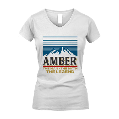 The Man The Myth The Legend Vintage Mountain Shirt AMBER M1-19