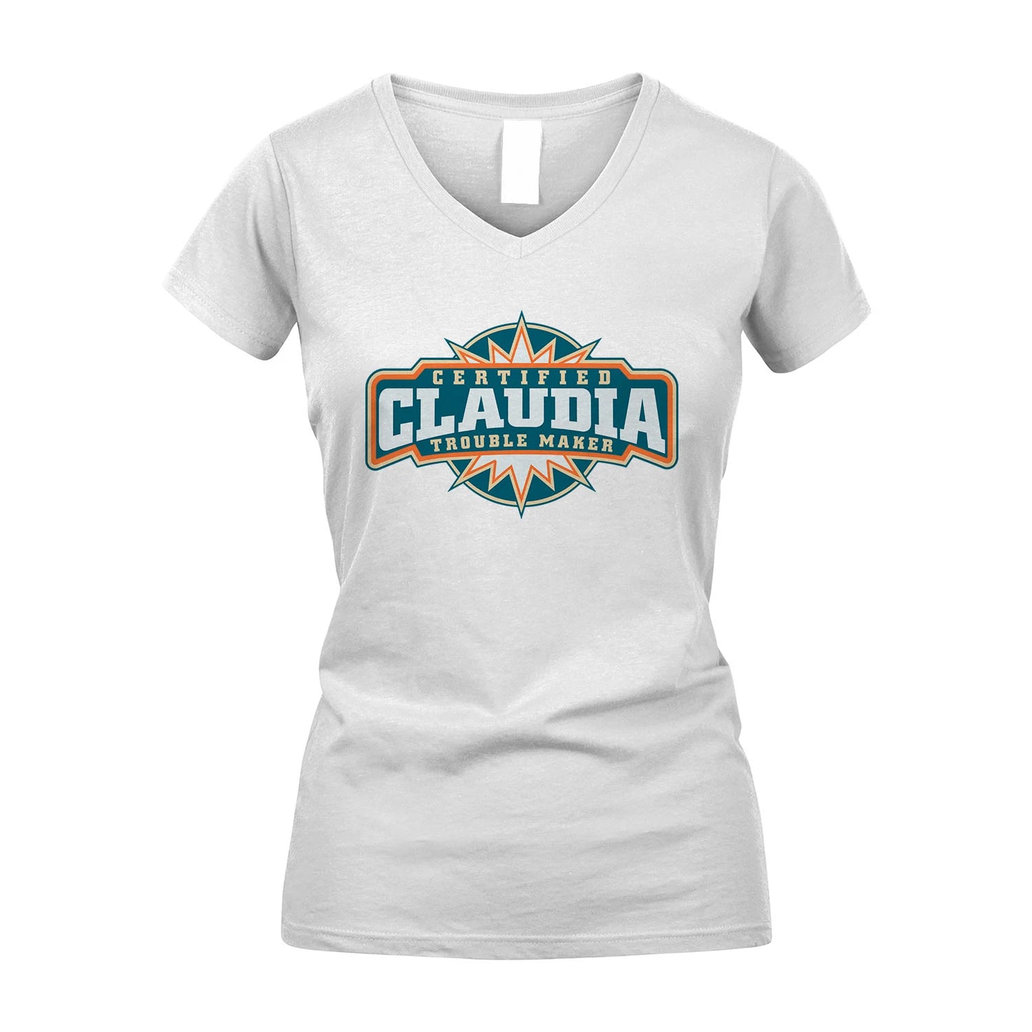 Certified Your Name Trouble Maker Shirt CLAUDIA M1-36