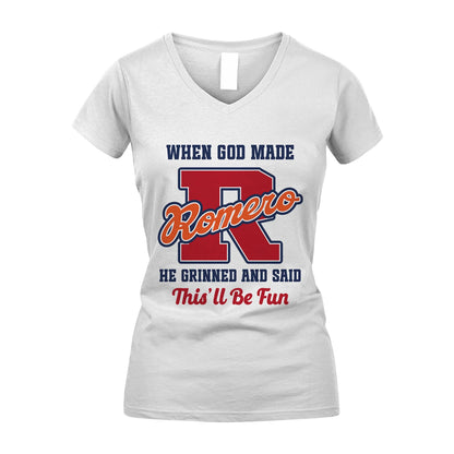 God Made Your Name Custom Shirt ROMERO M1-16