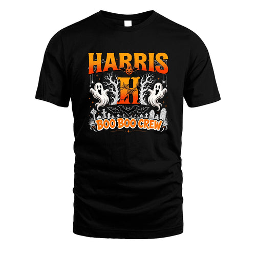 Boo Boo Crew Halloween Custom Name Shirt HARRIS M1-28