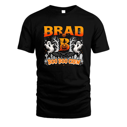 Boo Boo Crew Halloween Custom Name Shirt BRAD M1-28