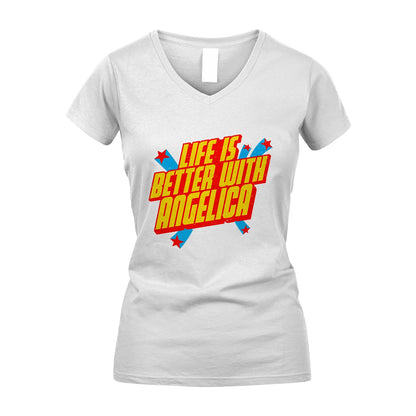 Life Is Better With Your Name Retro Shirt ANGELICA M1-18