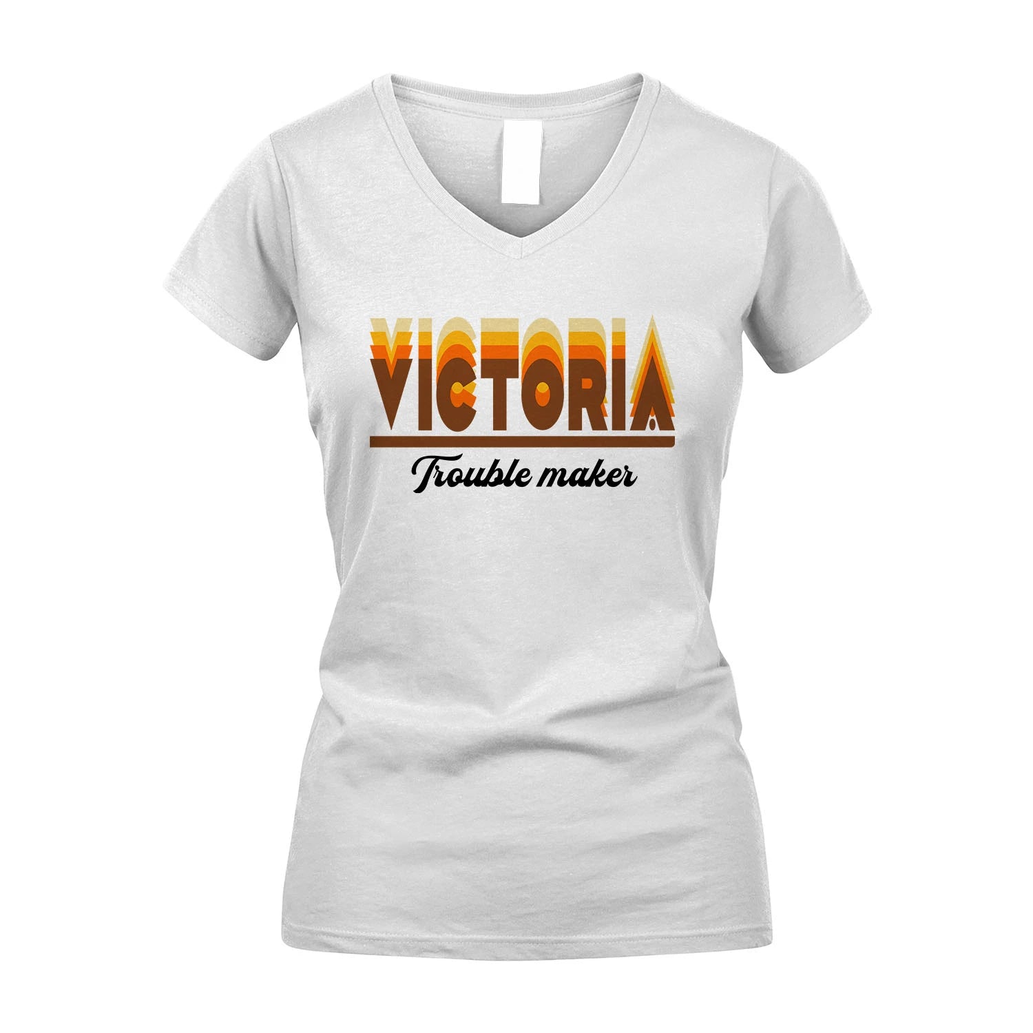 Your Name Trouble Maker Funny Shirt VICTORIA M1-34