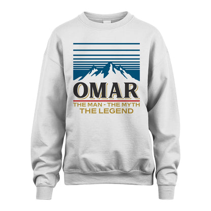 The Man The Myth The Legend Vintage Mountain Shirt OMAR M1-19