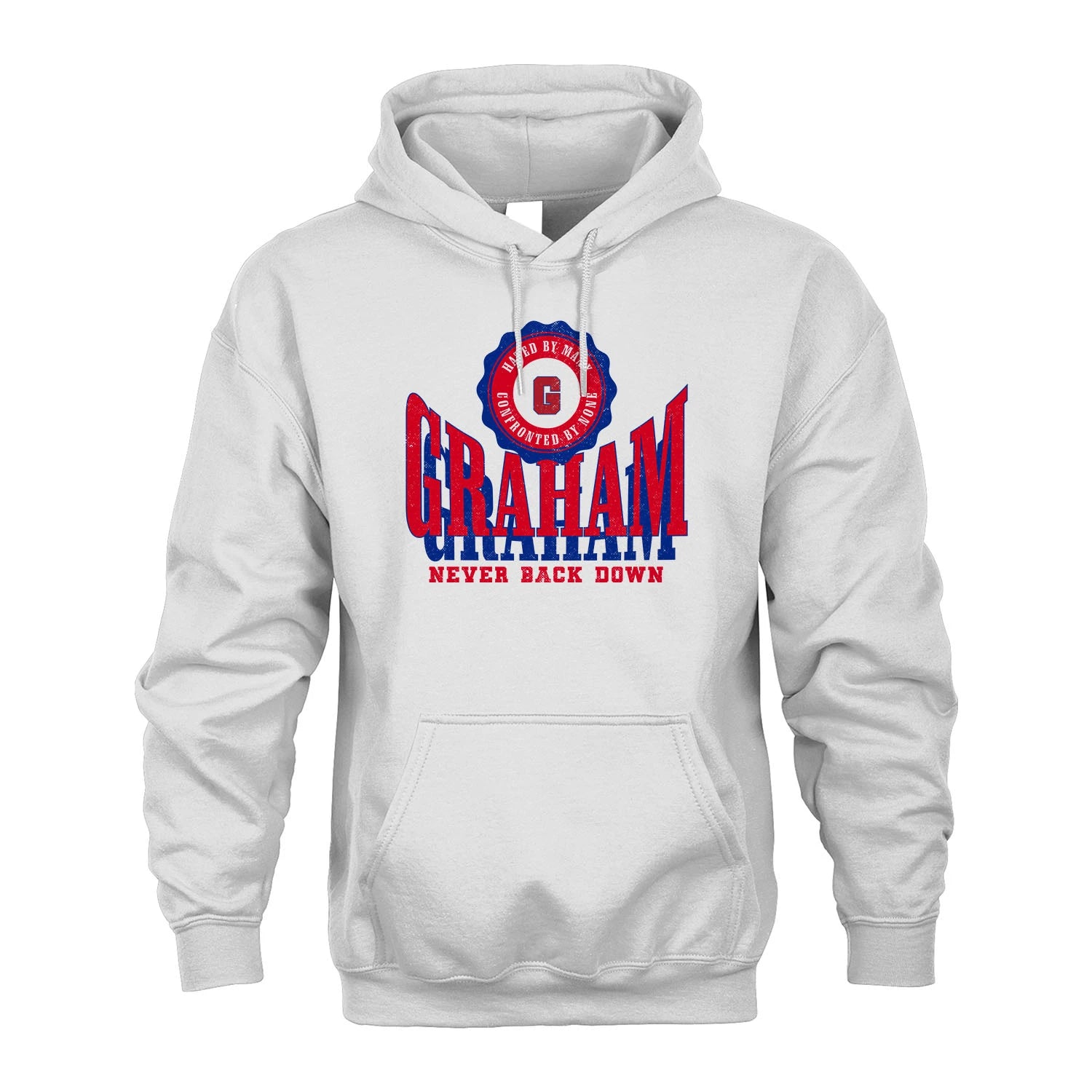 Your Name Never Back Down Shirt GRAHAM M1-33